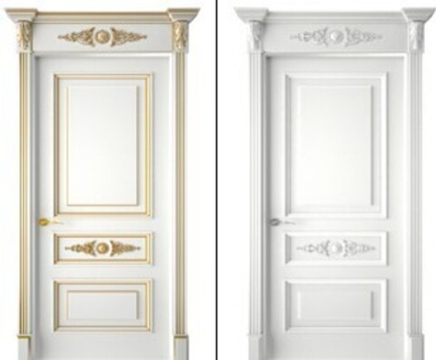 Полотно эмаль с багетом и патиной