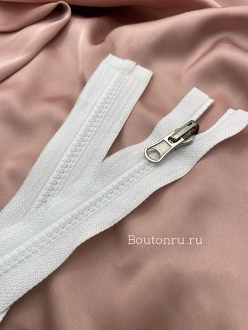 Молния тракторная белый с перекидным бегунком