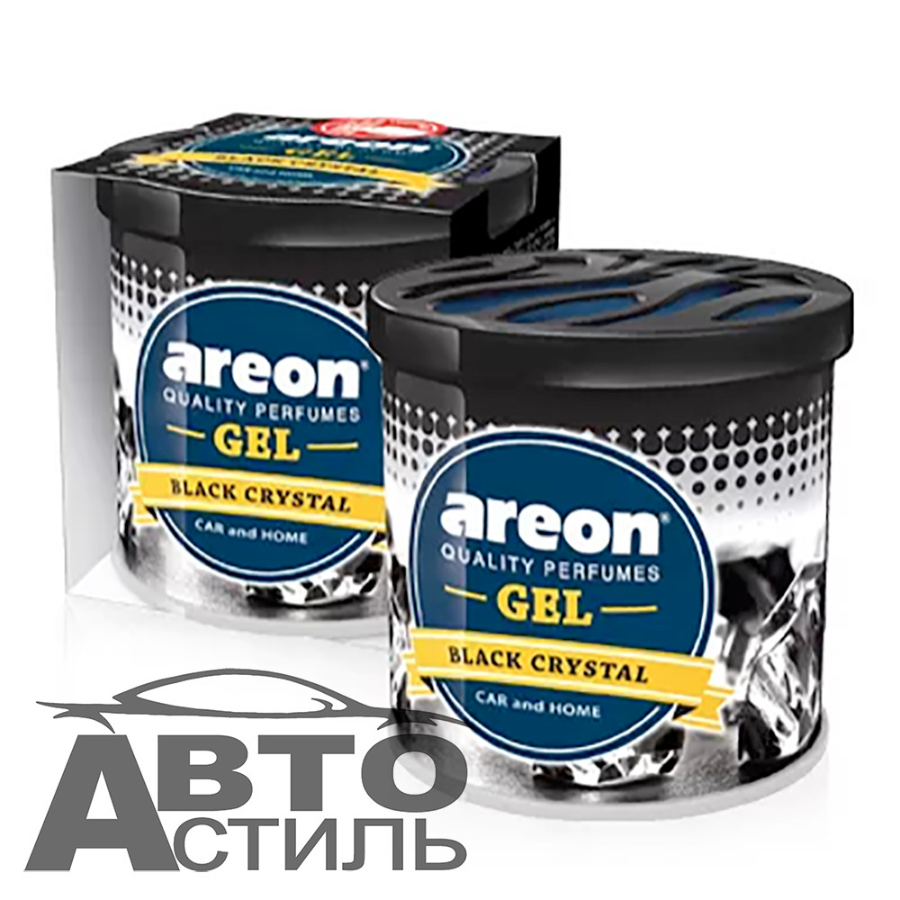 Ароматизатор в банке под сиденье Areon GEL САN 80гр - Черный кристалл\Black Crystal