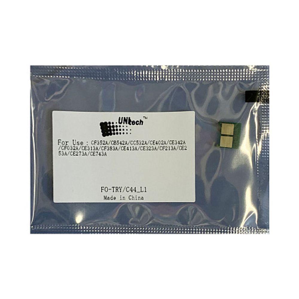 Чип к-жа HP Color CC532A/CB542A/CE402A/CE342A/CF352A/CF032A, Canon 716/723/729 yellow UNItech(Apex)