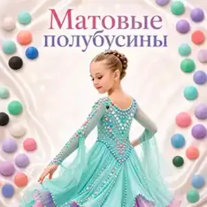 Матовые полубусины