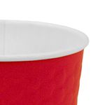 Стакан одноразовый бумажный 300/360 мл, D 90 мм, двухслойный, "Соты", красный, КОМПЛЕКТ 50 шт., холодное/горячее, WELDAY (ВЭЛДЭЙ), 702705