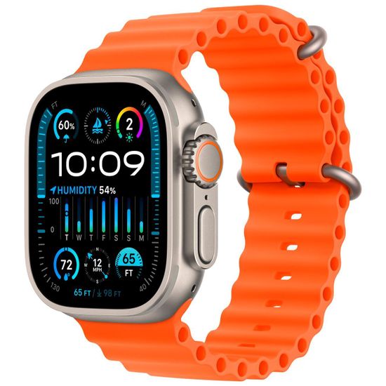 Умные часы Apple Watch Ultra 2 49mm Titanium Ocean Band Orange
