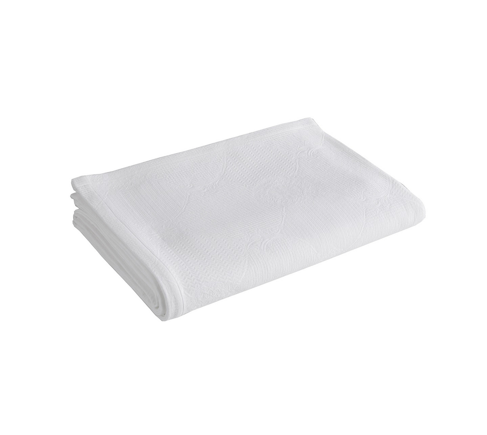 Покрывало VERONE BLANC 180/250 стеганое белый хлопок 100%, 400 гр/м 2 Blanc des Vosges