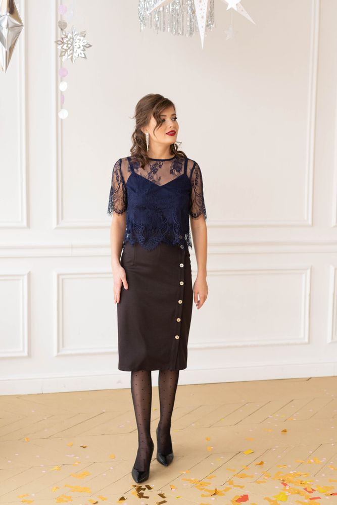 Футболка в красную полоску из хлопка