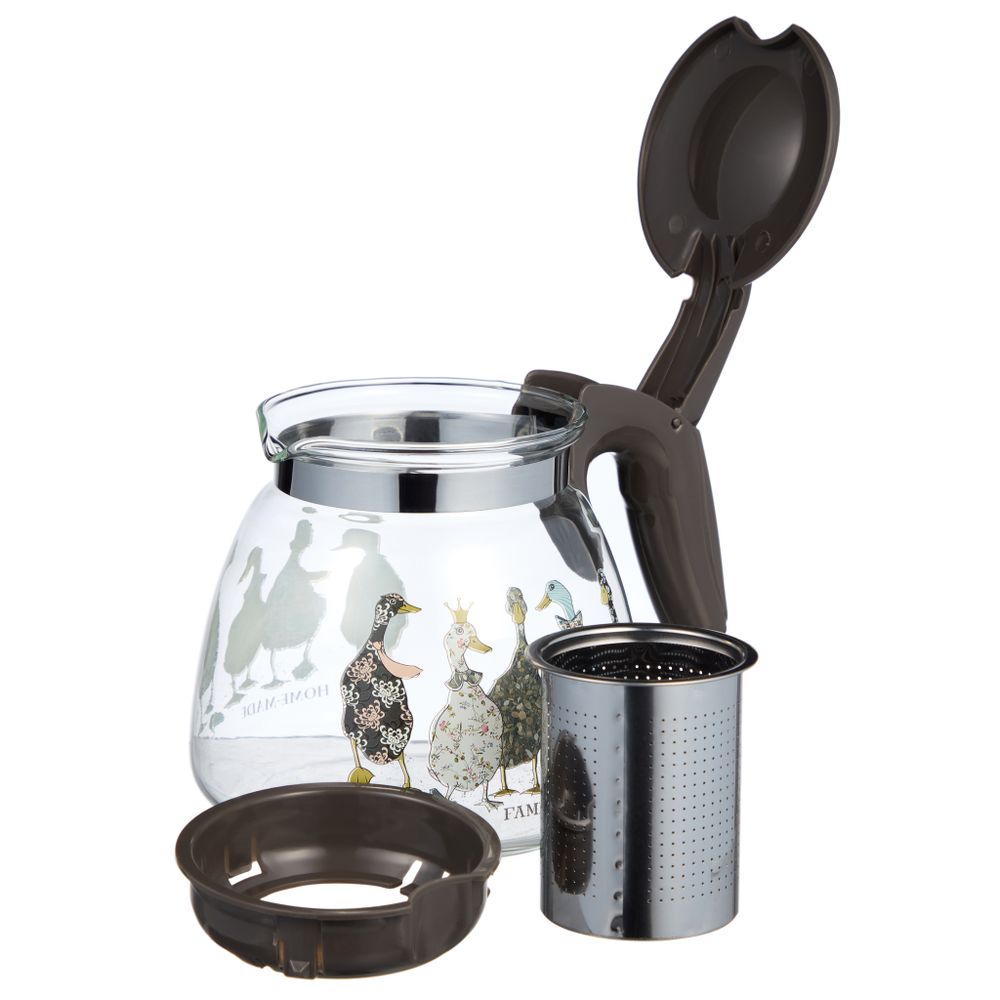 ЗАВАРОЧНЫЙ ЧАЙНИК AGNESS С ФИЛЬТРОМ "FAMILY FARM" 900 МЛ.