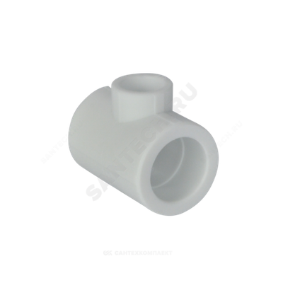 Тройник PP-R переходной белый Дн 63х40х63 внутренняя пайка VALFEX 10634063