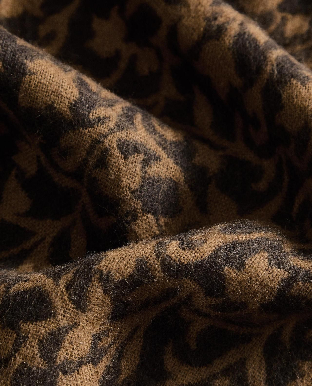 Zara Home - Шерстяной плед с цветами, светло-бежевый, 140x190 см