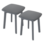 Табурет мягкий FORMA 1, цвет графит + ткань 181 (темно-серая)