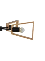 Деревянная люстра E14*5*40W в стиле лофт