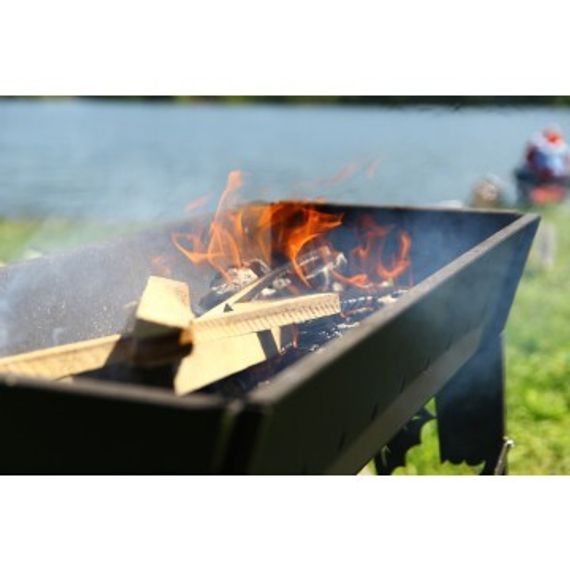 Мангал стационарный Тонар Гефест Премиум 3мм 895х370х850 (термокраска)