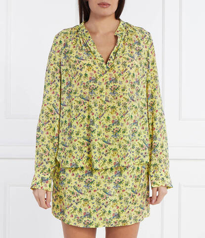 Сатиновая блузка Zadig&amp;Voltaire - желтый(WWSH00569)