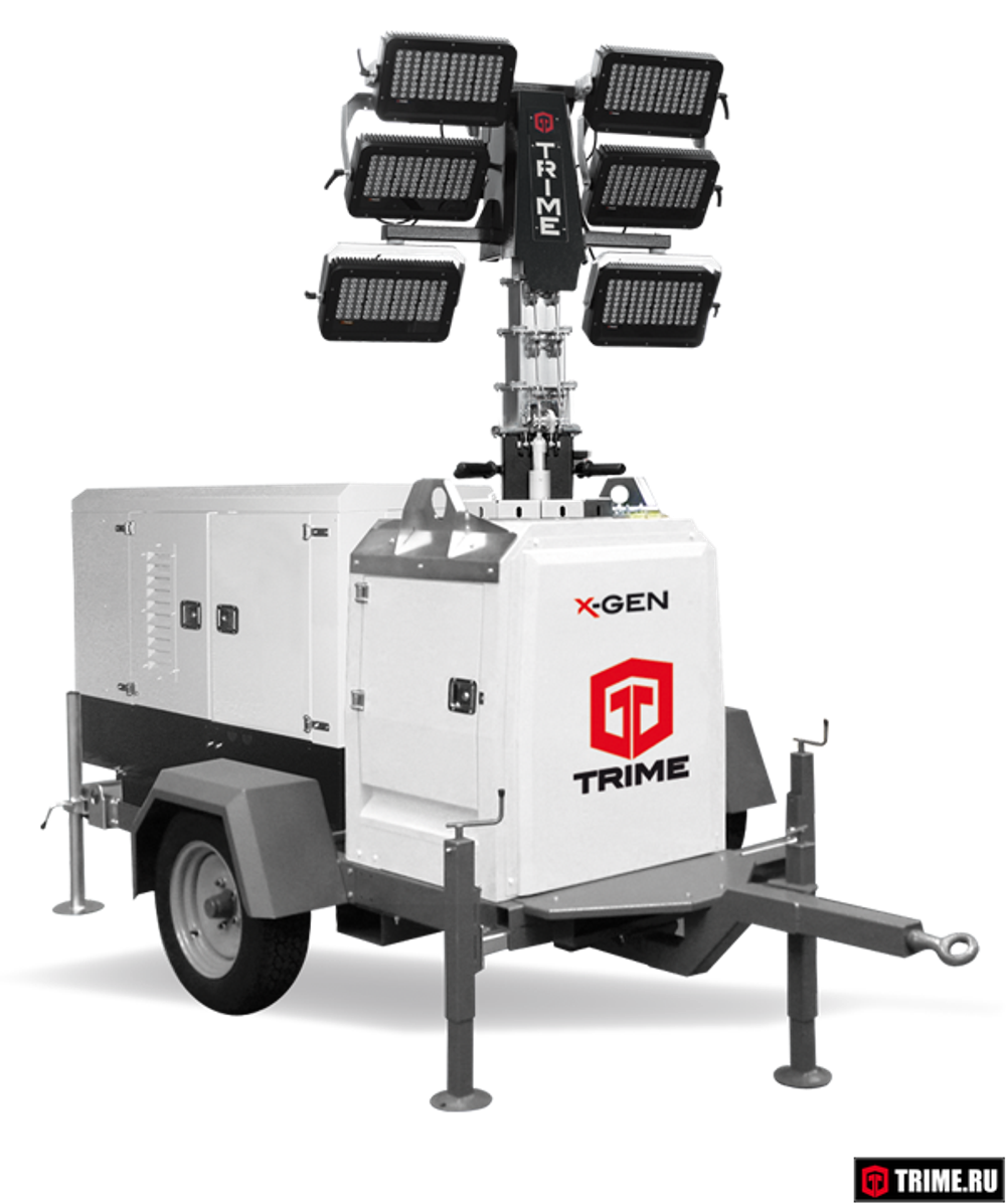 Осветительная мачта TRIME X-Gen 6х320Вт LED дизельная - [8.5 м / Kubota]