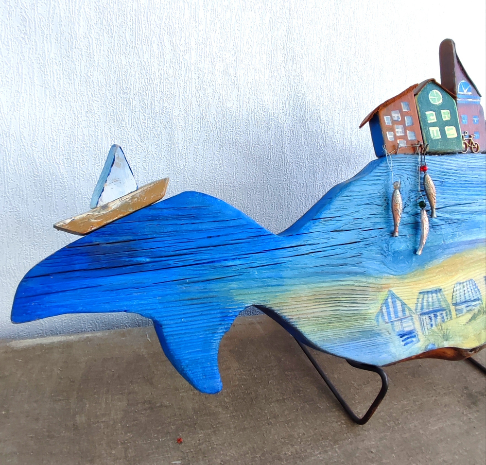 Настенное панно "Голубой Кит"