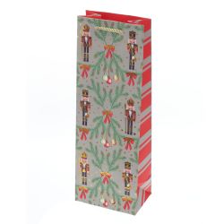 GAEM Пакет подарочный для бутылок (бумага 210г/м2, блок 12шт), L12,5 W8,5 H36 см, 4в.