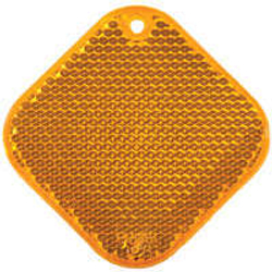 Светоотражатель «Квадрат», оранжевый