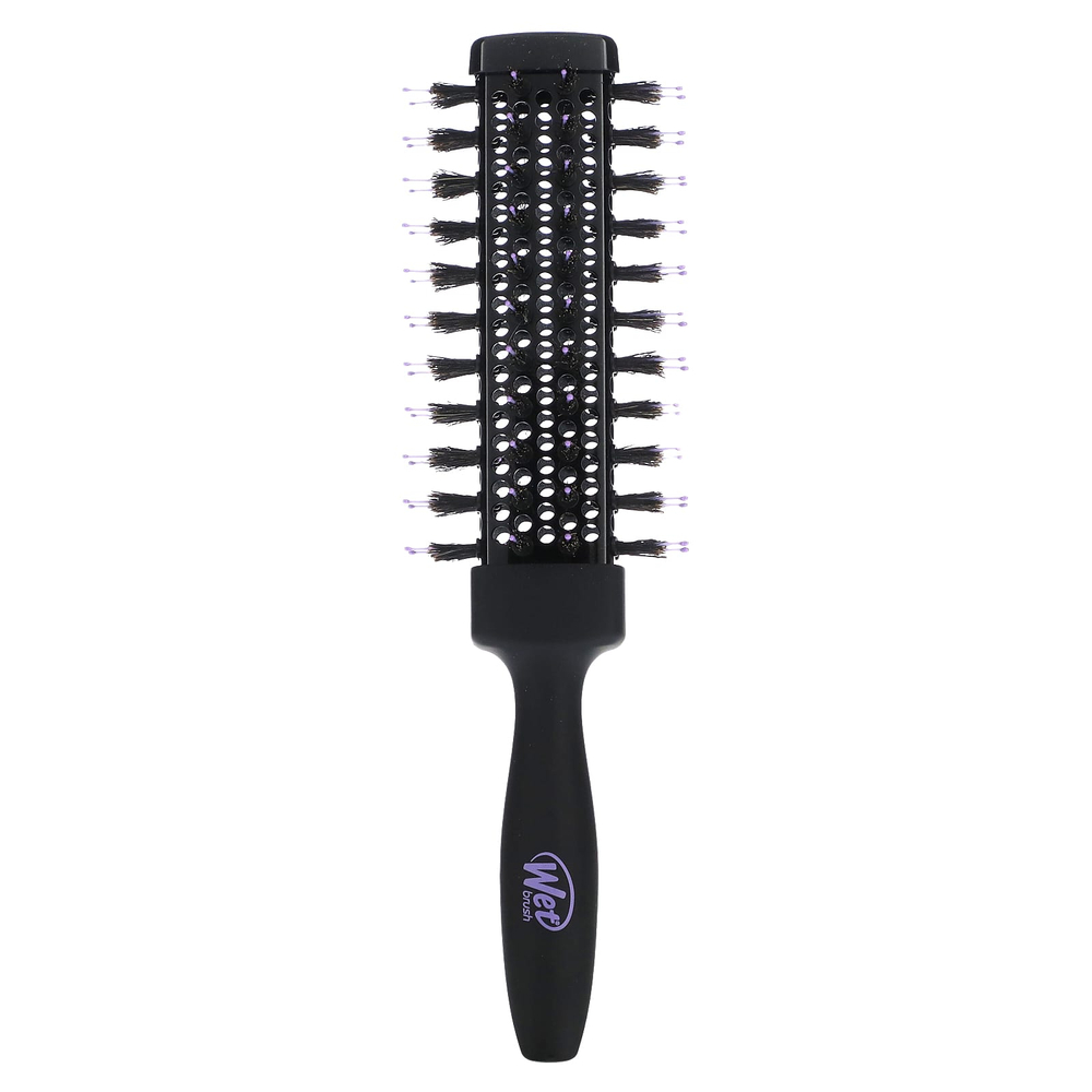 Wet Brush, Круглая кисть Break Free, Beach Waves & Tight Curls, черная, 1 шт.
