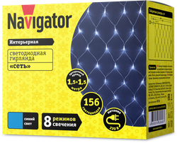 Гирлянда Navigator 61 848 NGF-N01-156B-12-1.5x1.5m-230-TR-IP20