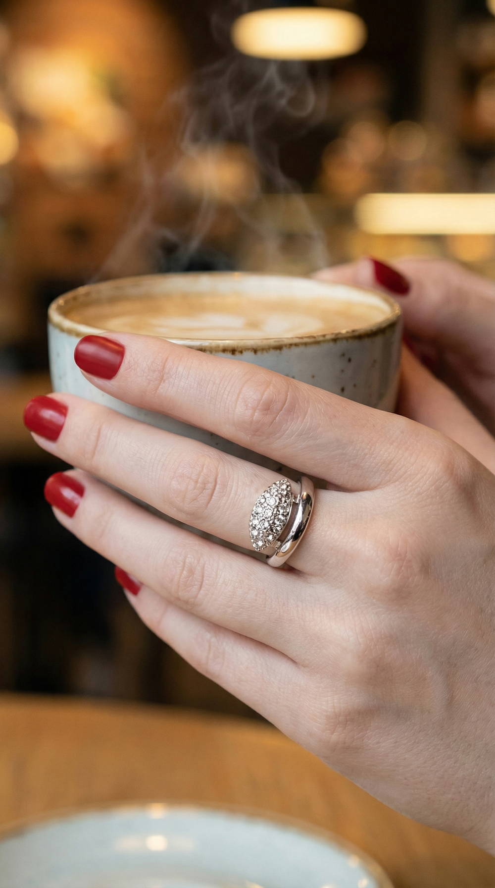 "Ракин" кольцо в родиевом покрытии из коллекции "Озон" от Jenavi