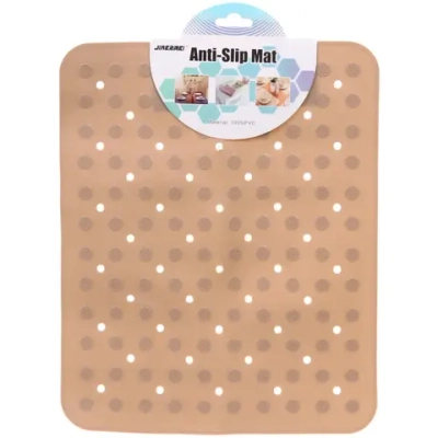 Коврик для раковины «Круги» 32*27см бежевый