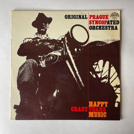 Винтажная виниловая пластинка LP Чешский Джаз Бэнд Original Prague Syncopated Orchestra, Crazy Years Happy Music (Чехословакия 1980)