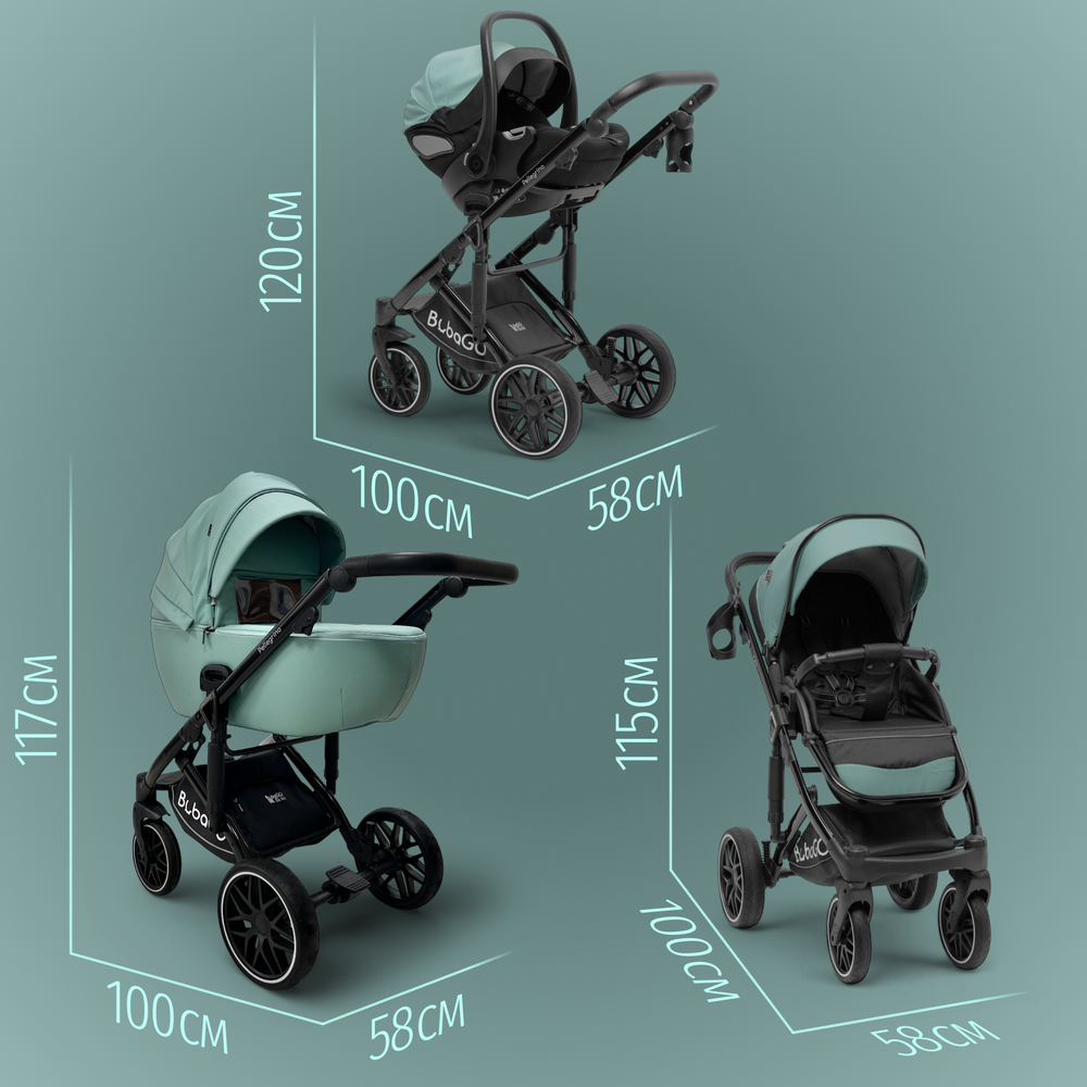 Модульная коляска BubaGO Pellegrino 3в1