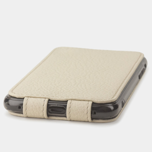 Чехол для iPhone X/XS из натуральной кожи теленка, молочного цвета