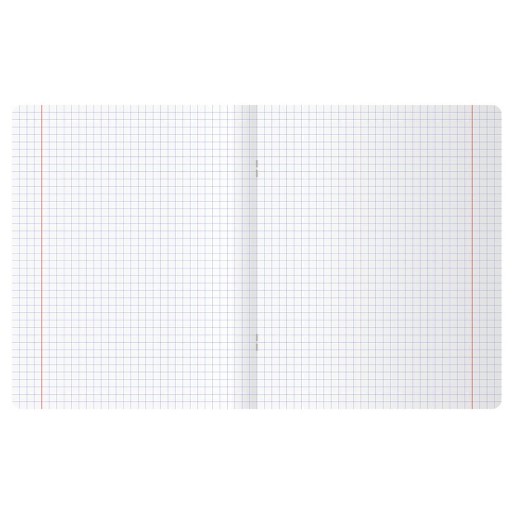 Тетрадь 48л, А5, клетка, Greenwich Line Gray, cофт-тач ламинация