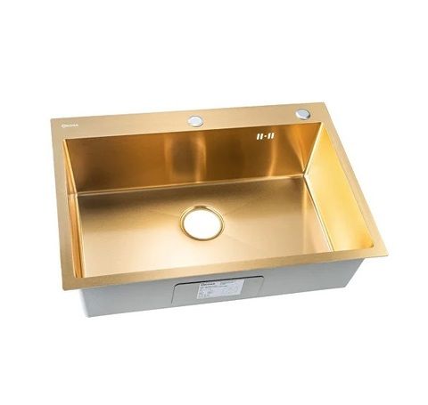 Мойка для кухни из нержавеющей стали толщина 3мм. ARONA 700.505 золото