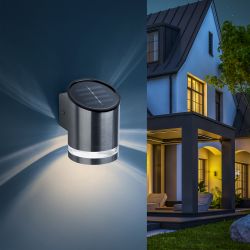 Светильник уличный ЭРА ERAFS012-03 на солнечной батарее настенный Статус 3 LED