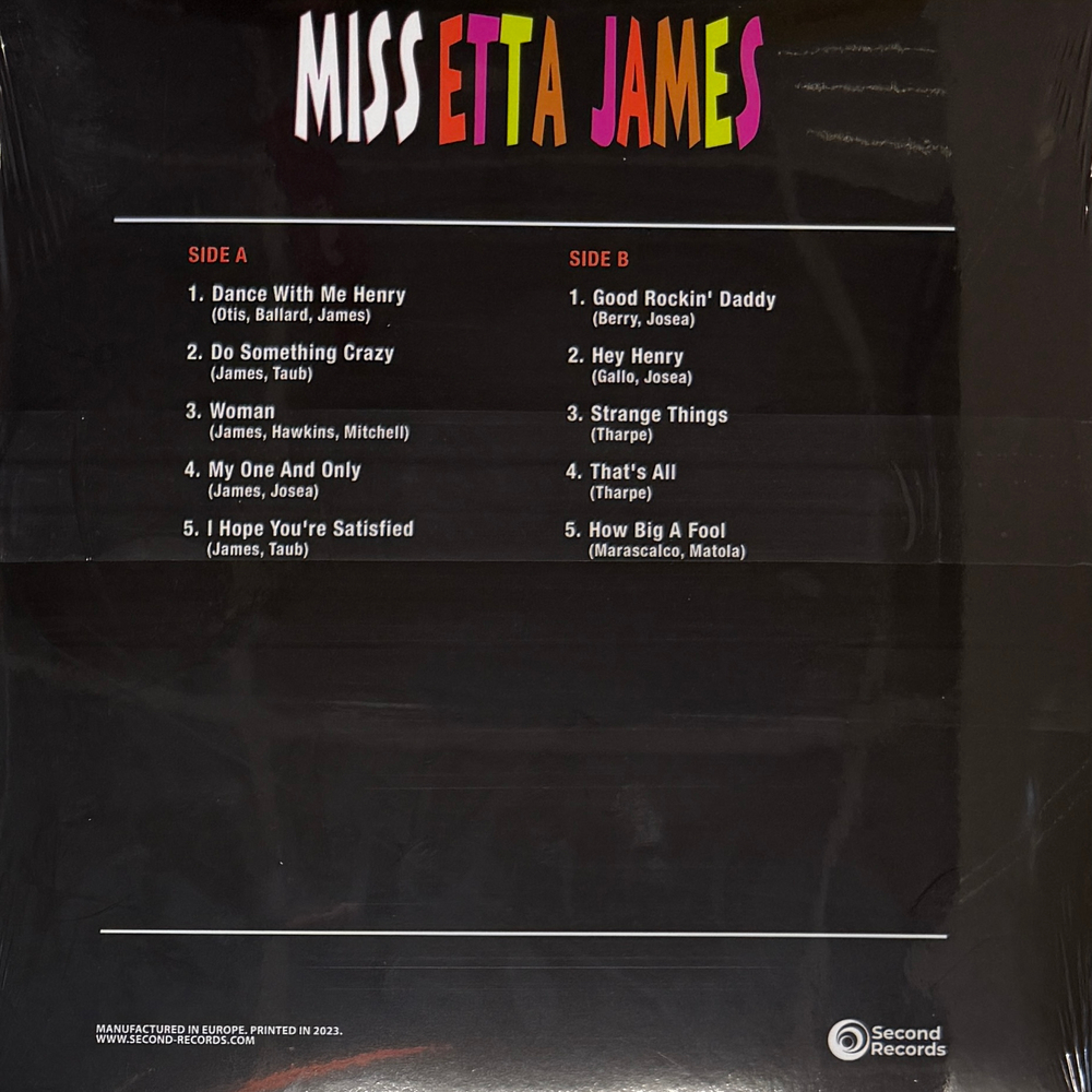 Etta James – Miss Etta James (Европа 2023г.) Т