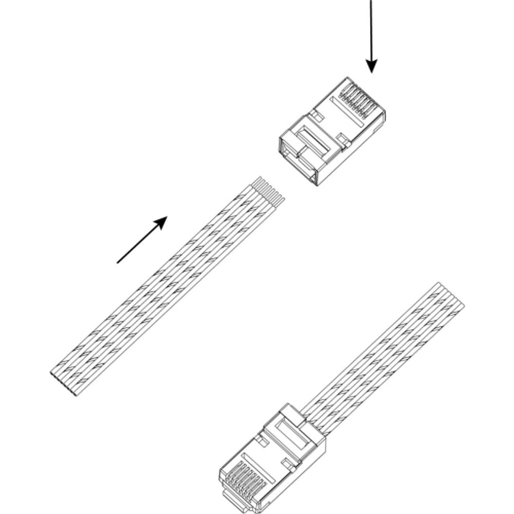 Джек ЭРА RJ-45 8P8C CAT 5e экранированный упаковка 100 шт.