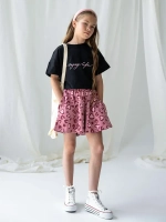 Костюм для девочки, футболка и шорты