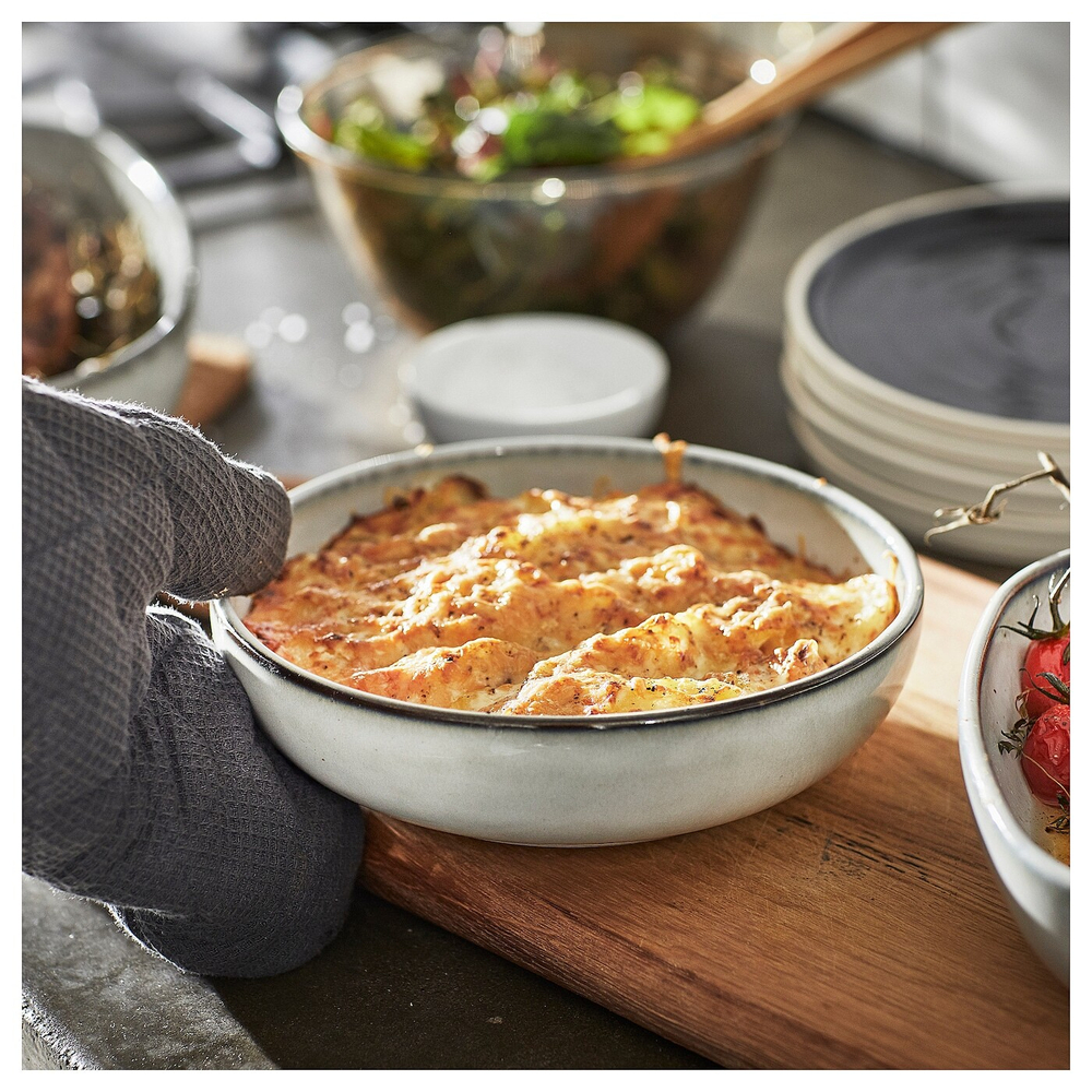 Блюдо IKEA GLADELIG (ГЛАДЕЛИГ), Серый, 20 см