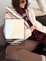 Куртка демисезонная с капюшоном удлиненная