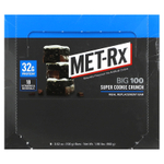 MET-Rx, Big 100, батончик для замены еды, хрустящее печенье, 9 батончиков, 100 г (3,52 унции)