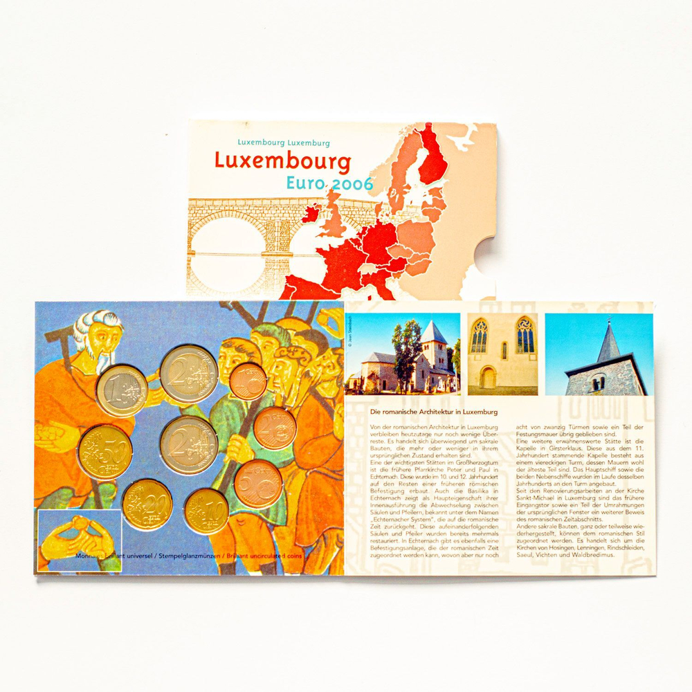 Luxembourg 2006 Year Set + 2 Euro "14th Anniversary of the Birth of Hereditary Grand Duke Guillaume"