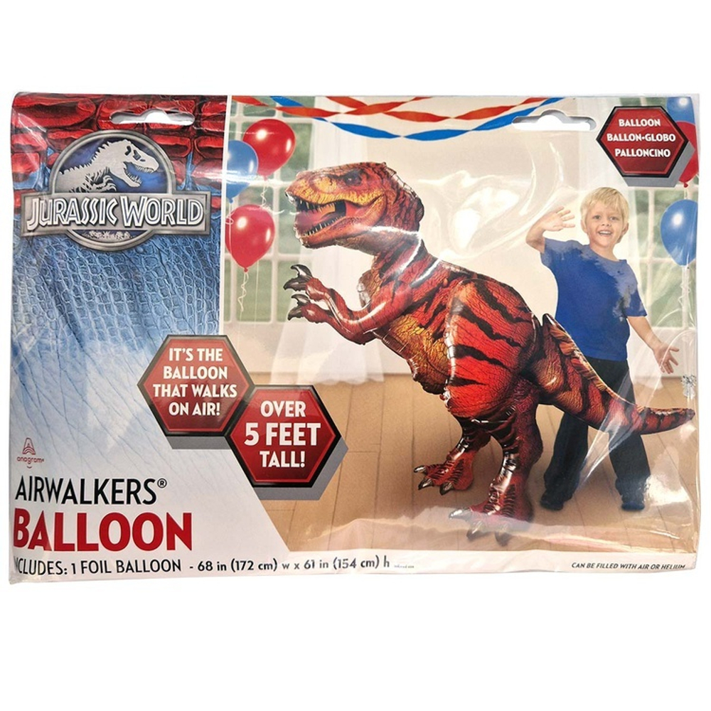 Фольгированный шар-фигура «Динозавр Парк Юрского Периода» AIR, 173 см