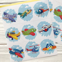 Наклейки с самолетиками