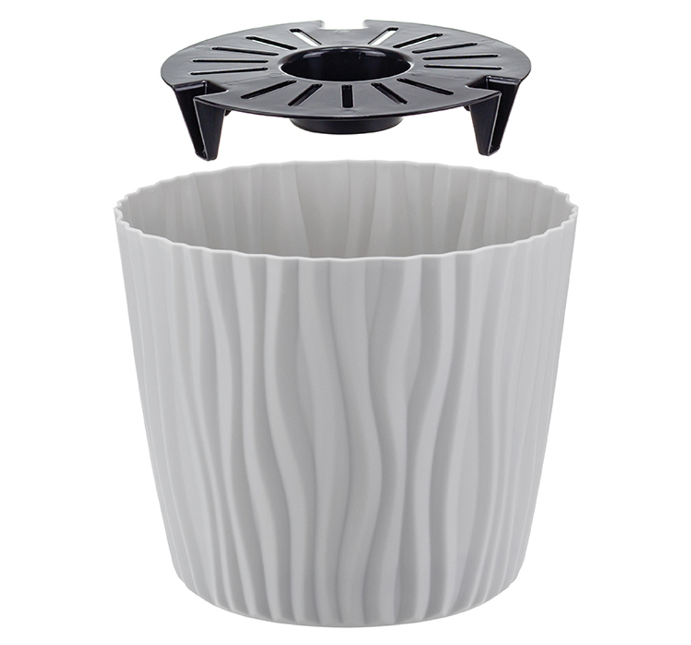 Кашпо ВОЛНА D200мм 4л с вкладышем М3189