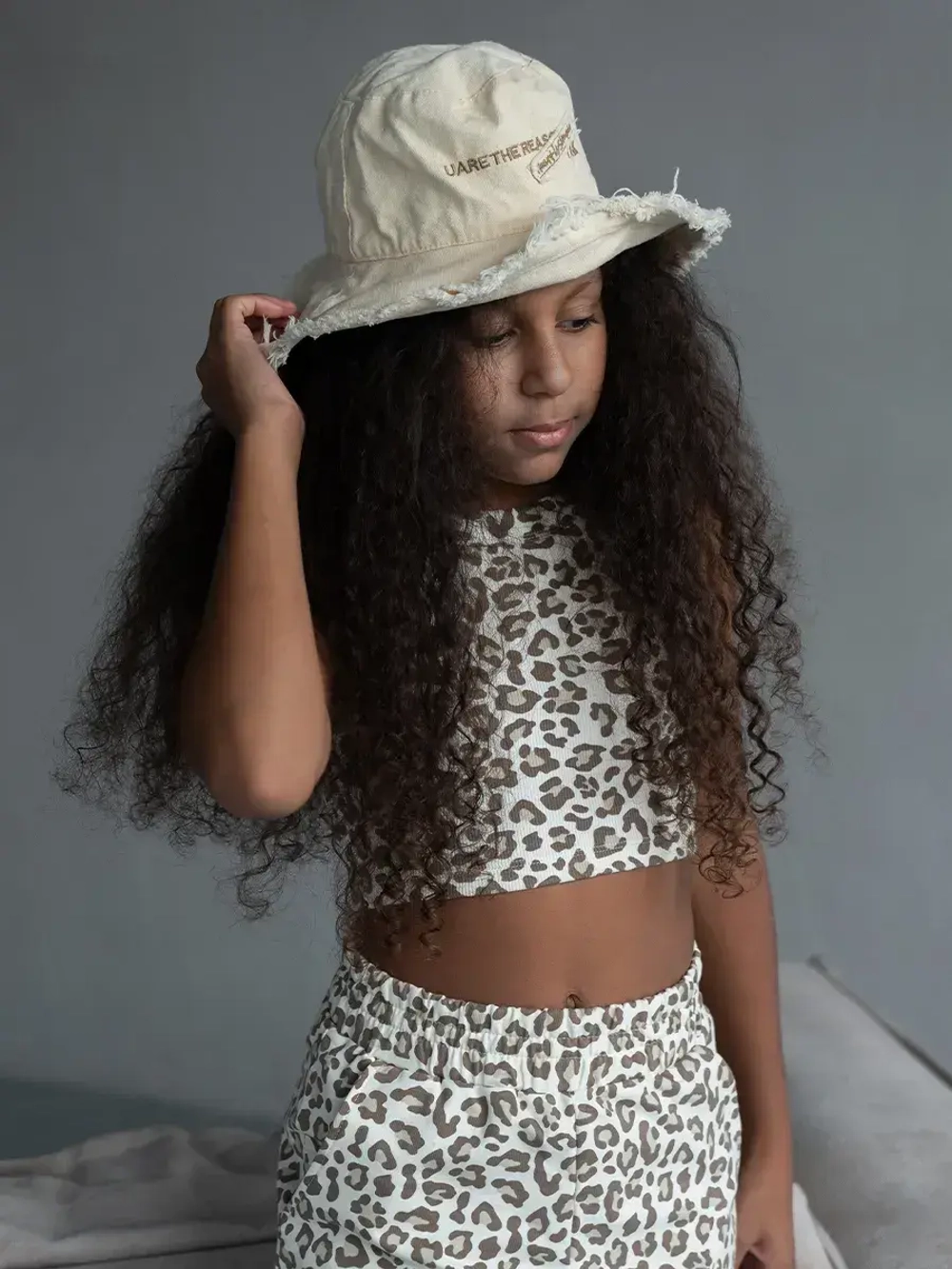 Летний кроп топ трикотажный детский