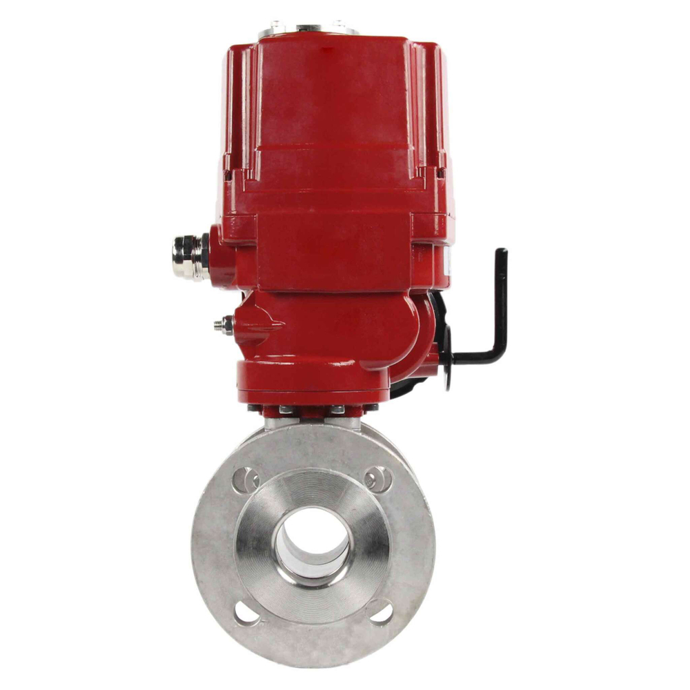 Stainless steel ball valve Elephant kchfp-elephant-ex-380v, body material - stainless steel AISI 316, ball material - stainless steel AISI 316, seal - PTFE, electric actuator operated