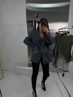 Блейзер женский арт. 1106 цвет "серый"