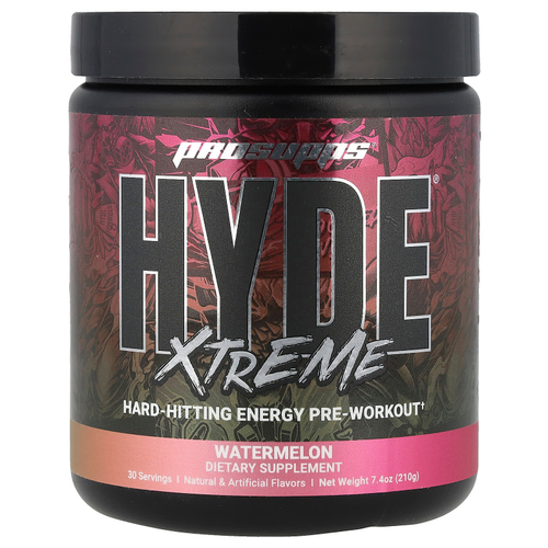 ProSupps, Hyde Xtreme®, для повышения уровня энергии перед тренировкой, арбуз, 210 г (7,4 унции)