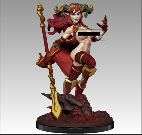 Миниатюра Королева драконов 32-75мм