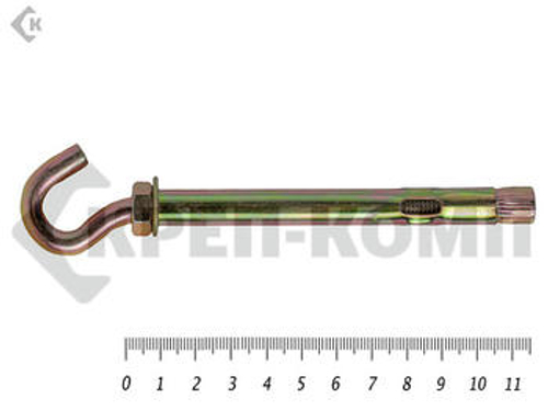 Анкер с крюком м8 10х115 (5шт)