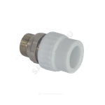Муфта PP-R комбинированная разъемная белая Дн 20х1/2" НР для радиатора VALFEX 10159020