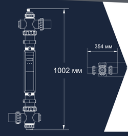 Ультрафиолетовая установка для бассейнов до 75 м³ - Nano Tech UV75 Standard - 75Вт, 230В, подкл. Ø50/63мм, AISI-316L - AquaViva