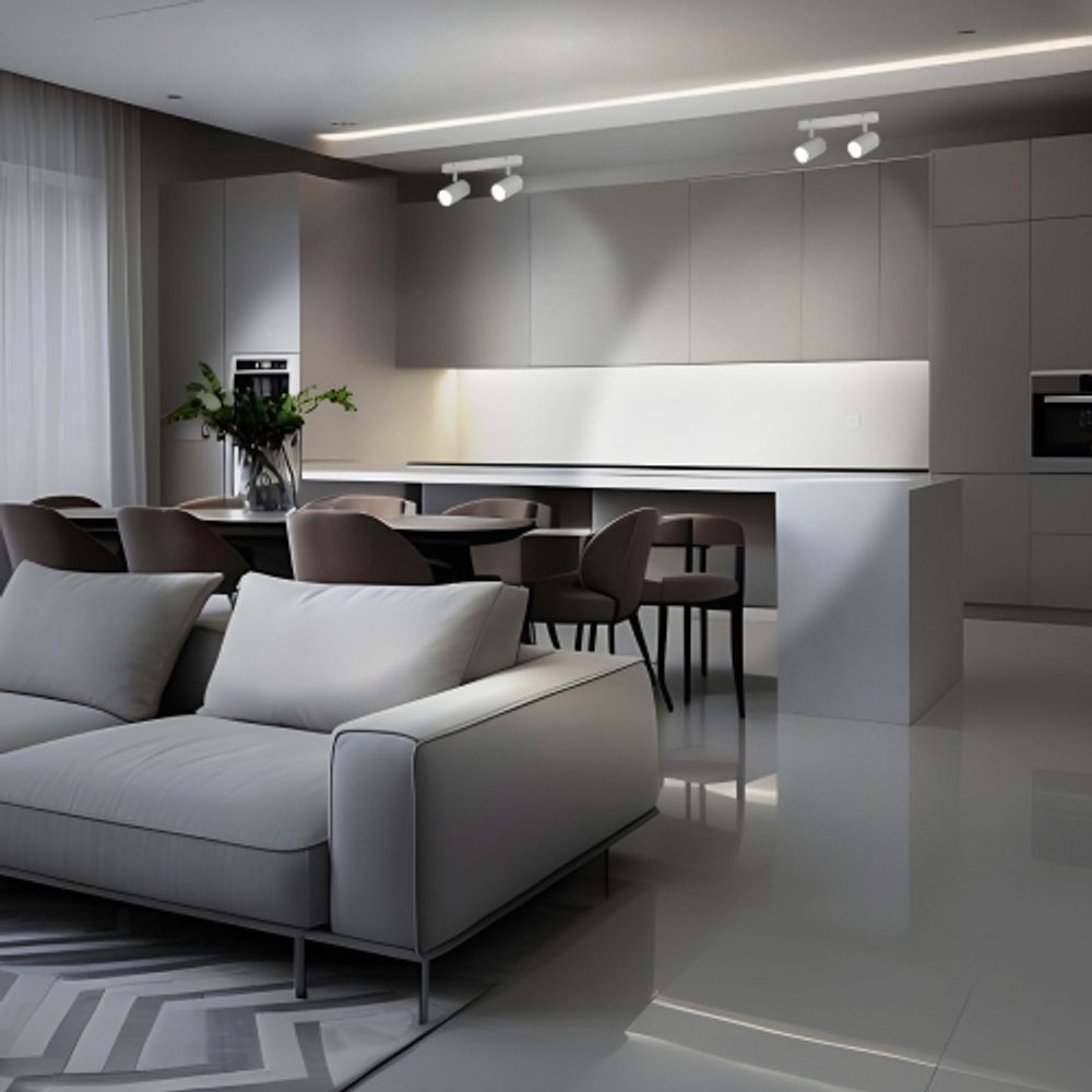 Светильник настенно-потолочный спот ЭРА OL35-2 WH MR16 GU10 IP20 белый хром