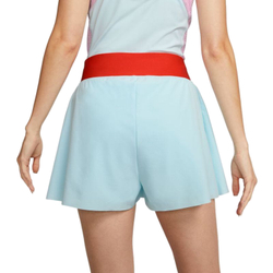 Женские Шорты теннисные Nike Court Dri-Fit Slam Short - glacier blue/team orange/black